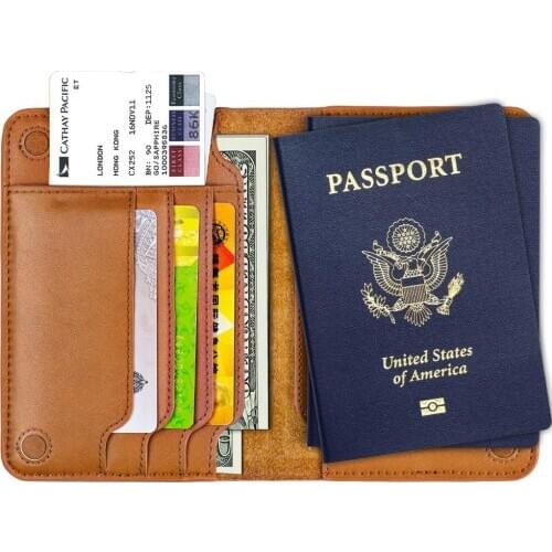 Fashion leather card rfid wallet multifunction card case credit card holder card holder passport holder leather card holder