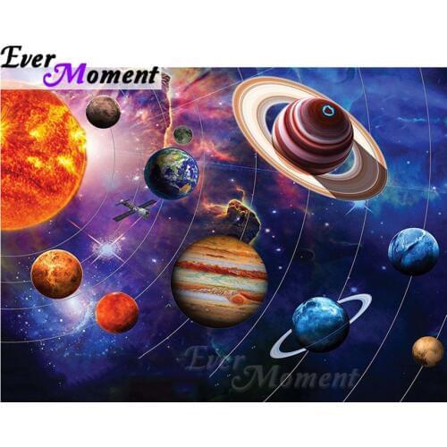 Ever Moment Diamond Painting Star Scenery Cross Stitch Full Square 5D DIY Handmade Gift Diamond Embroidery Mosaic ASF1243