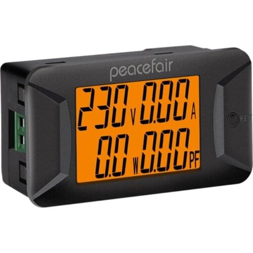 Brand New AC Single Phase 40-400V 100A Digital Wattmeter Voltmeter Ammeter