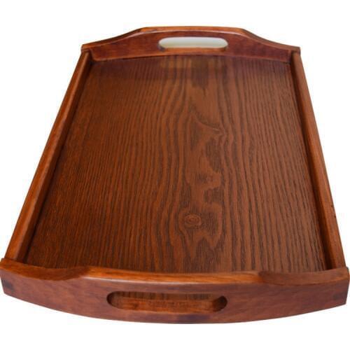 Manufacturers supply handle black trays wholesale black wood trays, fruit saucers