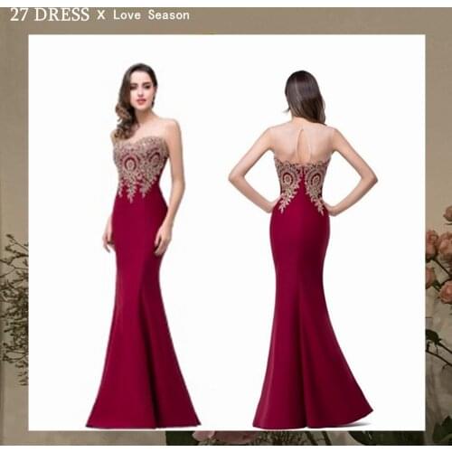 Sexy Backless Appliques Burgundy Mermaid Lace Long Prom Dresses Royal Blue Black Evening Party Dress Vestido de Festa Longo