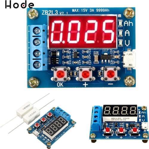 1.2v 12v ZB2L3 18650 Li-ion Lithium Battery Capacity Tester + Resistance Lead-acid Battery Capacity Meter Discharge Tester