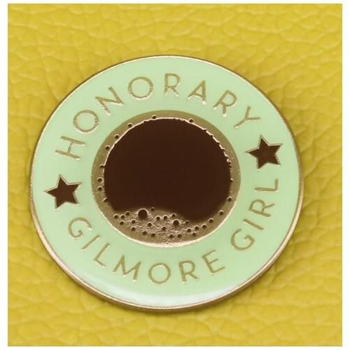 Gilmore Girl Lapel Pin lorelai Rory coffee lover badge flair honorary accessory