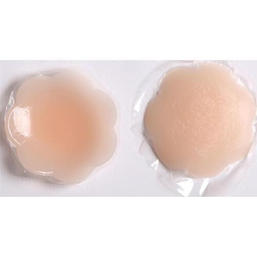 1Pair New Selling Petal Round Shape Pasties nipple Cover Invisible Reusable Self Adhesive Silicone Bra Pasties Chest Stickers