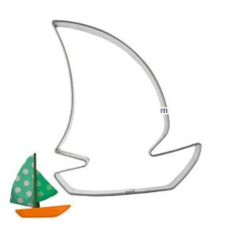 1pcs Sailing Boat Cookie Cutter Patisserie Gateau Beach Style Cupcake Pastry Tools Metal Biscuit Mold Fondant Cake Tool H248