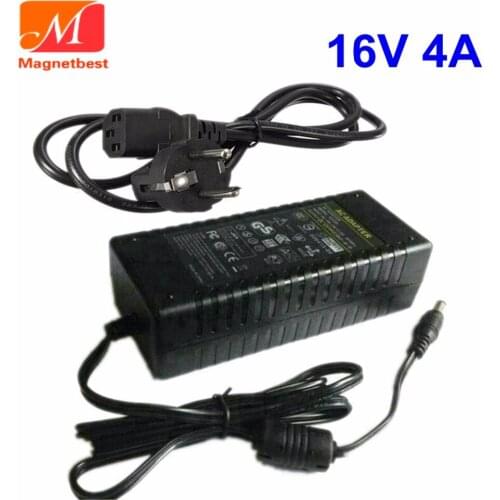 16V4A 5.5*2.5/5.5*2.1 mm switching power supply charger For LED Light CCTV For Speaker 16V 4A 64W AC DC Adaptor With AC Cable