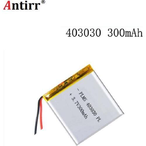 3.7V 300mAh 403030 Lithium Polymer Li-Po li ion Rechargeable Battery cells For Mp3 MP4 MP5 GPS PSP mobile bluetooth speaker