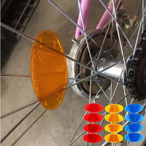 4Pcs/set Safety Warning Light Bicycle Mountain Bike Spoke Reflector Wheel Rim Reflective Mount