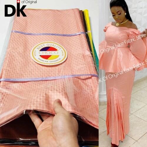 5 Yards Original Brocade Bazin Riche Fabric 2021 New African Bazin Riche Tissu Dentelle Lace Fabric Nigeria For Wedding Dresses