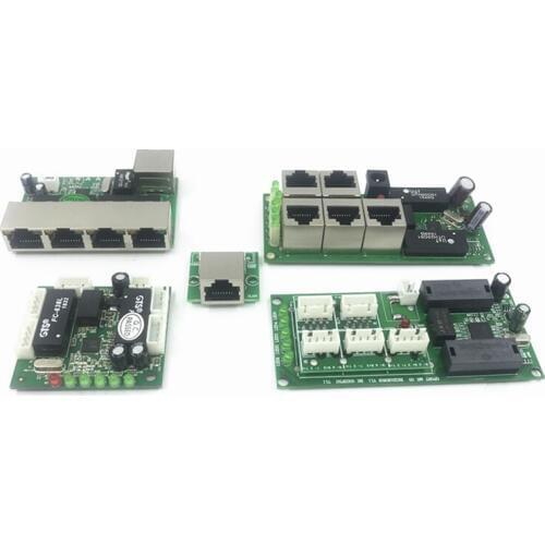 5pin ethernet switch circuit board for module 10/100mbps 5port switch PCBA board OEM Motherboard ethernet switch