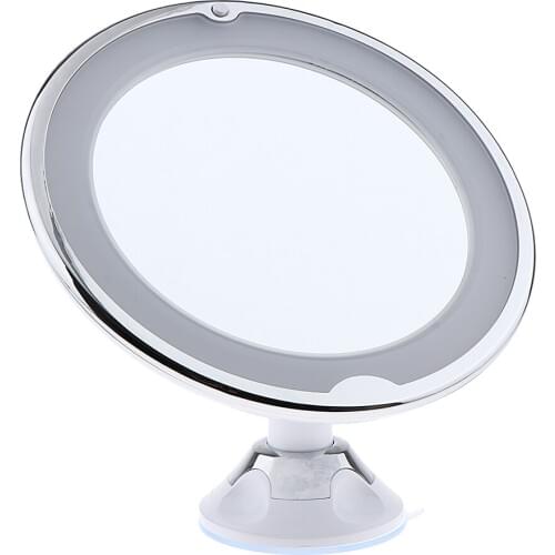 7X Magnifying 360°Swivel Makeup Vanity Mirror with Lights, Portable Cordless