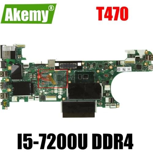CT470 NM-A931 For Lenovo Thinkpad T470 notebook motherboard FRU 01AX963 01LV671 01HX636 W/ CPU I5-7200U DDR4 100% fully tested