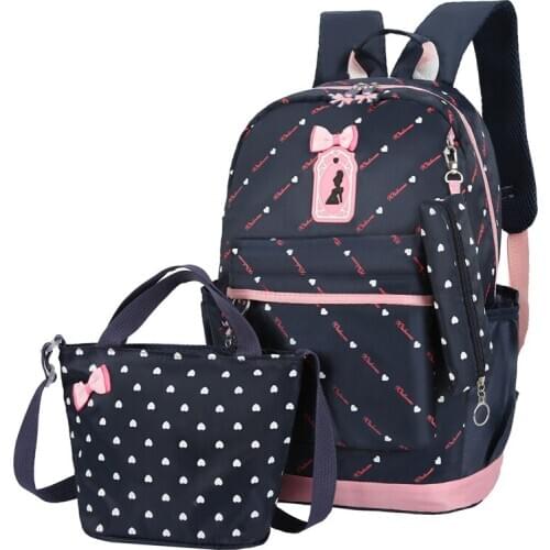 New 3 Set Children School Bags 2021 Princess Girls Book Kids Backpack Messenger Handbag Clutch Pack mochilas escolares infanti