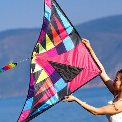 Rainbow Enchantress Kite Childrens Breeze Easy To Kite Width Tail Fly 10m Large Height Kite Weifang 160cm 80cm Adult High- S2A4