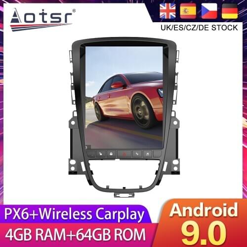 For Opel Astra J 2012-2014 Buick Excelle Tesla styel Android 9.0 Car GPS Navigation Radio AutoStereo Multimedia Palyer HeadUnit