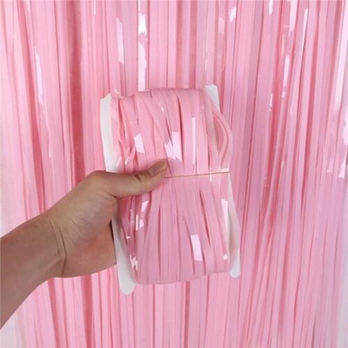 Hot 1x2m Party Backdrop Macaron Curtains Glitter Fringe Curtain Birthday Wedding Decoration Adult Anniversary Decor