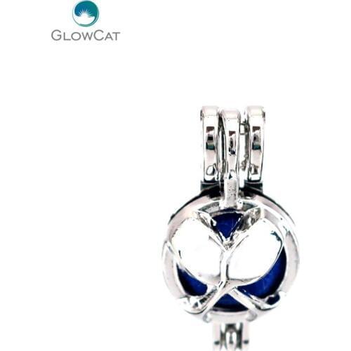 K618 5pcs/lot Red Wine Glass Cheer Pearl Cage Locket Pendant Locket Fairytale Party Essential Oil Diffuser