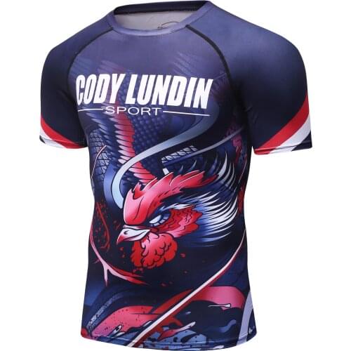 Cody Lundin MMA Compression sets Tracksuit Mens Sport Running Set Jogging Suit Rashgard Gym Clothing Men Fitness clothing