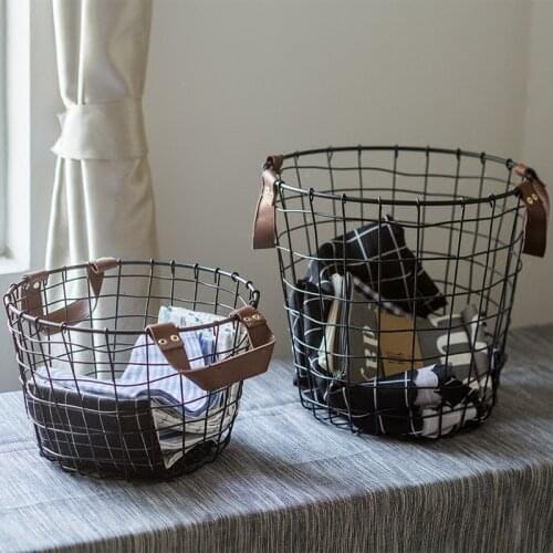Dirty Clothes Storage Basket Iron Vintage Dirty Clothes Storage Basket Storage Basket Laundry Basket Toy Bucket Clothes