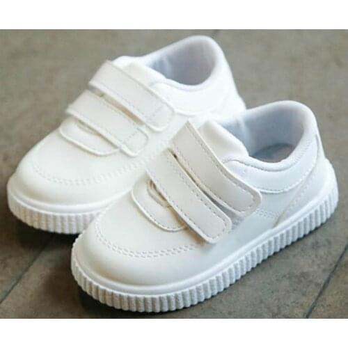 Kids Sneakers Boys Shoes Girls Trainers Children Leather Shoes White Black School Shoes Pink Casual Shoe Flexible Footwear