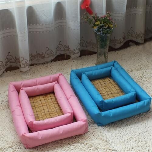 Dog Bed Sofa Mat House Summer Pet Bed For Small Medium Dogs Oxford Cloth PP Cotton Waterproof Dual-use Kennel