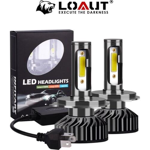 LOAUT F2 Car Headlight H7 LED H4 LED H1 H11 H3 H13 H27 880 9006 9007 72W 8000LM 6500K 12V 24V Auto Headlamp COB Fog Light Bulb