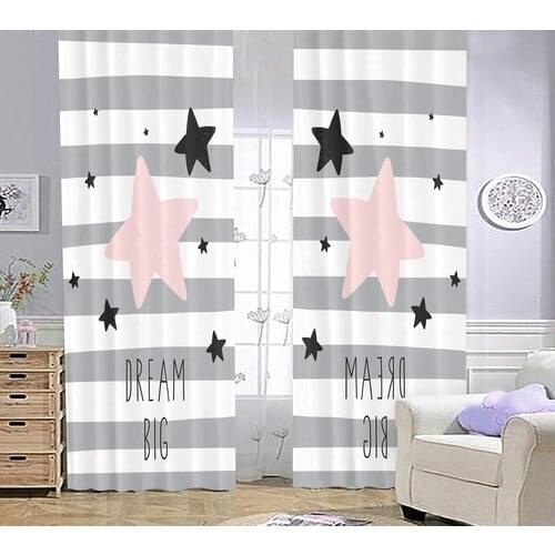 Bebişim Carpet Star Bİ16 Children 'S Room Backdrop Curtain 140x200 cm