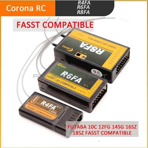 Corona F4FA R6FA F8FA 2.4Ghz FUTABA 10C 12FG 14SG 16SZ 18SZ Fasst Compatible Receiver