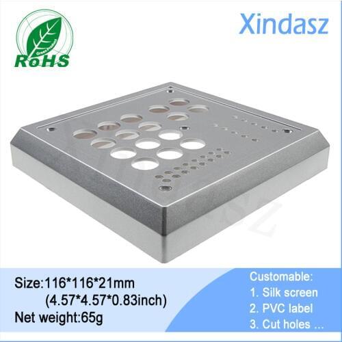 Access control card reader enclosure Metall entrance guard shell Junction Box 116*116*21mm 4.57*4.57*0.83inch