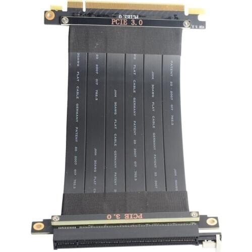 PCI-E X16 to 16X 3.0 Male to Female Riser Extension Cable Graphics Card Computer Chasis PCI Express Extender Ribbon 128G/Bps