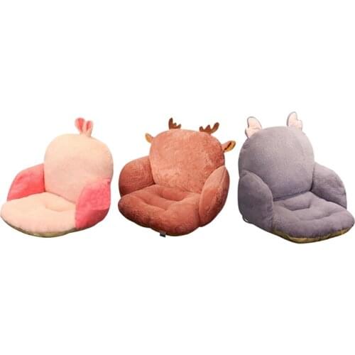 Comfortable Back Cushion Plush Chair Sofa Cushion Tatami Leg Lumbar Support Office Bedroom Cushion