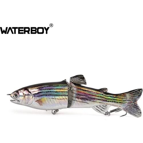WATERBOY Fishing Swimbait Glide S Swimming 18cm 68g 2 Segment Multi Jointed Lure Trout Fresh Water Slow Sink Fish Bait