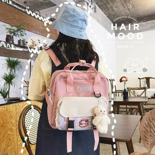 Japanese High School Student Book Bag Multiple Back Methods Backpack Women Crossbody Bags For Women Shoulder Bag Handbag Tote