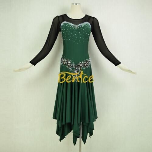 Free Shipping Latin Dance Skirt For Women Professional Sumba Dancing Skirt Adult Rumba QiaQia Latin Dress Latin Performances Dre