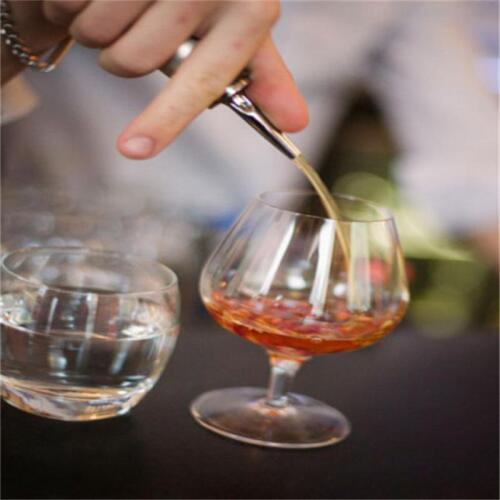 4Pcs Stainless Steel Whisky Liquor Oil Wine Bottle Pourer Cap Spout Stopper Mouth Dispenser Bartender Home Bar Party Accessories