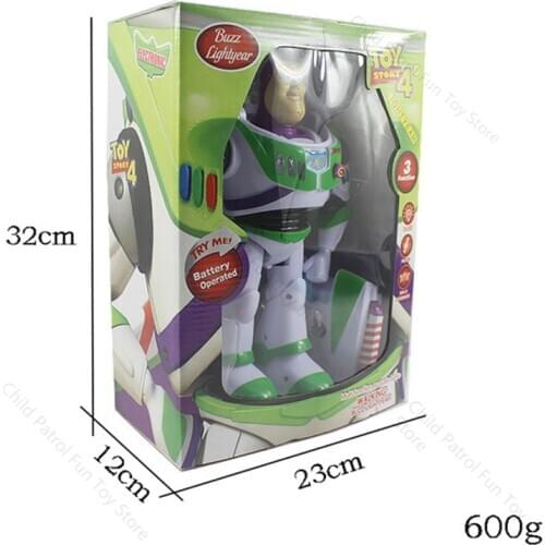 Toy Story 4 Buzz Lightyear Disney Anime Figures Lights Voices Movable Set with Wings Toys for Children Birthday Gift 2B03