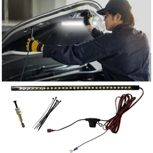 Car Under Hood LED White Light Kit With Automatic on/off Vehic LED Engine Cover Inspection Lights Automatic Switch
