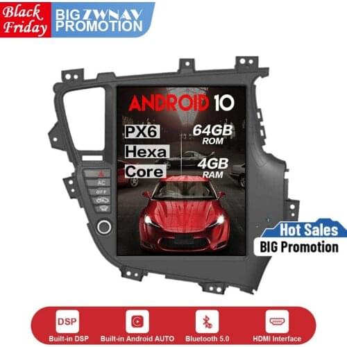 Tesla vertical screen 4GB+64GB Android 10.0 Car Multimedia Player GPS For KIA K5 2011-2015 car GPS Navi Radio stereo Head Unit