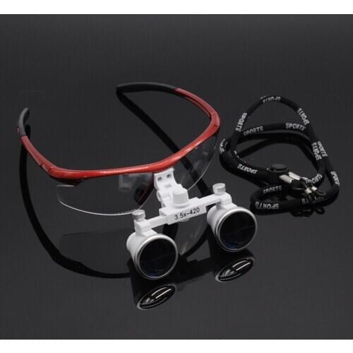 3.5X Magnification Binocular Dental Surgery Magnifier with Headlight LED Light For Dental Clinic