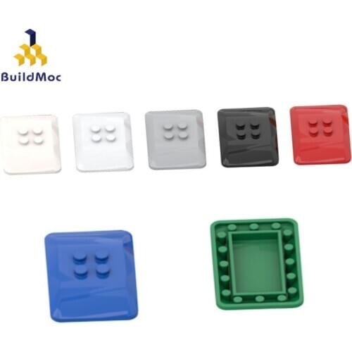 BuildMOC 98281 4x6 smooth top cover ldd98281 For Building Blocks Parts DIY Construction Educational