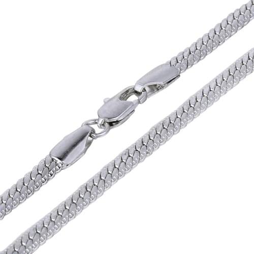 4mm Hammered Close Curb Cuban Necklace For Mens Womens Unisex Chain Link Rose Gold Silver Color Fashion Jewelry DGN421