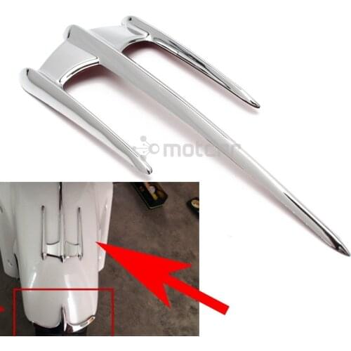 For Honda GL1800 VTX1800 2002-2008 case for Yamaha V-Star 1pcs Chrome ABS Motorcycle Fairing Triceptor Fender Accent Trim Case