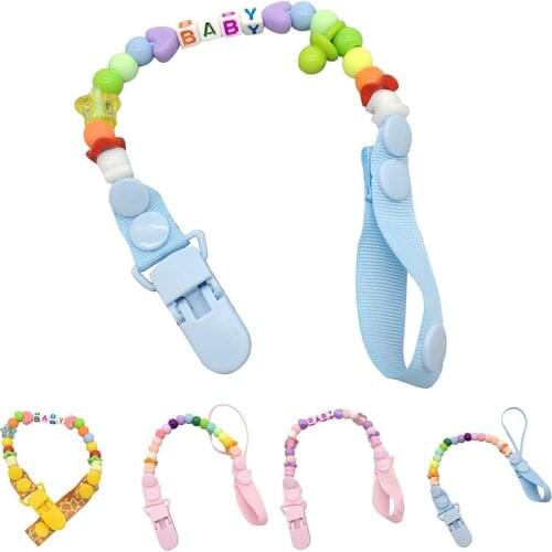 New Baby Pacifier Clip Chain Dummy Holder For Nipples Children Pacifier Clips Pacifier Holder Adjustable Holder For Nipples
