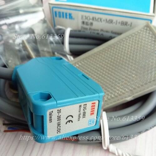 E3G-8MX Original & New FOTEK Photoelectric Switch Sensor E3G-8MX+MR-1+BR-1