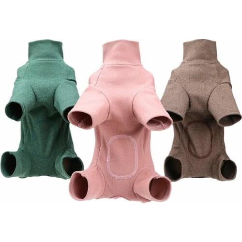 Winter Cat Dog Belly Jumpsuit with Buttons Cute Pet Overalls for Small Dogs Yorkshire Shih Tzu Rompers Puppy Clothes Clothing