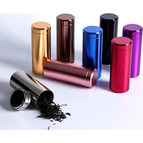 Metal tea cans Tea box tinplate tea packaging tin mini seal jars for storage vacuum lid /mint tin box/food packing box