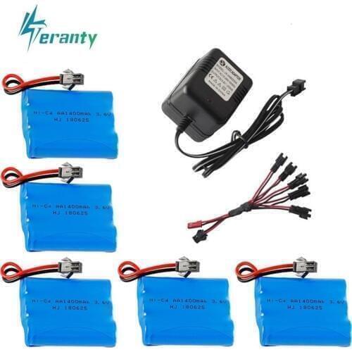 M Model ) Ni-CD 3.6v 1400mah Battery + USB Charger For Rc toys Car Tank Train Robot Boat Gun AA 3.6v Rechargeable Battery Pack