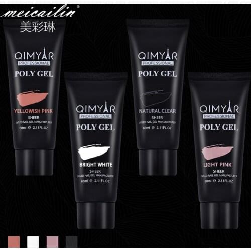 New 60ml Gel Finger Extension Crystal Jelly Gel Nail Gel Camouflage UV LED Hard Gel Acrylic Builder Gel Manicure Tools