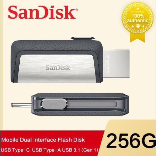 Nueva sandisk 64 GB SDDDC2 Extreme de alta velocidad tipo C USB3.1 Dual OTG USB Flash Drive 128 GB pluma unidades32 GB 150 m/s