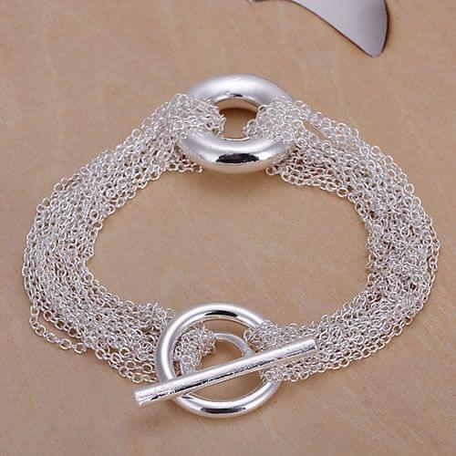 H029 Wholesale Silver Plated Bracelet, Shinning Fashion Jewelry Web Bracelet /acuaiuba Avaajmha